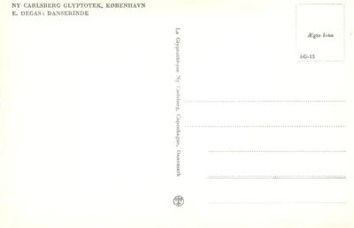 Tancerka — rzeźba Edgara Degasa — Ny Carlsberg Glyptotek, Kopenhaga — Rewers