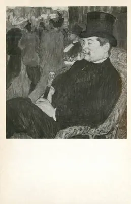 Retrato de um homem em chapéu de feltro — obra de Toulouse-Lautrec — editor Ny Carlsberg Glyptotek, Copenhague