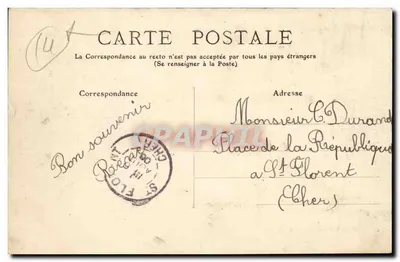 Parque de Montsouris (XIVe arr.) — Una Avenida cerca del Lago — Colección F. P. — Reverso