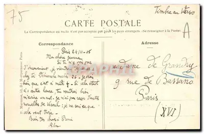 Paris - Parc Montsouris - Der Kiosk — anonymer Verlag, Nr. 274 — Rückseite