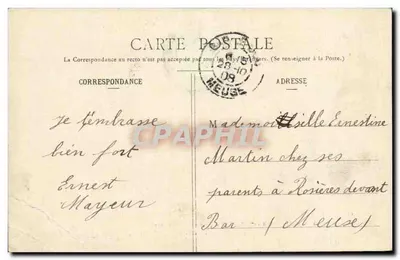 PARIS - Parc Montsouris - Entre les Roches — J.H. — n° 533 — Verso