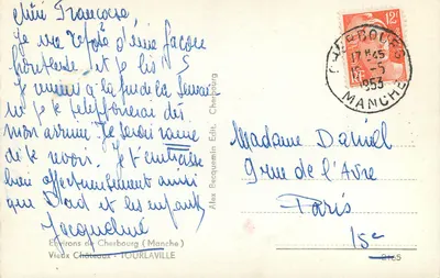Castillo de Tourlavelle — Alrededores de Cherbourg — Alex Becquemin Edit. — Reverso