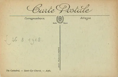 Nevers — Katedra — Kościół Świętego Cyryla — Absydę — LL. — B.N. 18 — Rewers