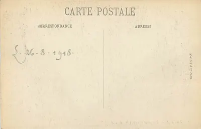 Nevers — Widok zacieniony przez akacje — LL — Rewers