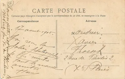 Nevers — Widok panoramiczny — B. F., Paryż (1) — Rewers