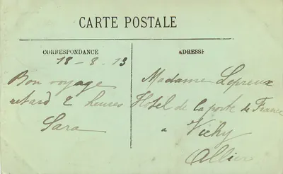 Nevers — Katedra, Kościół Świętego Cyryla, Zegarmistrz — LL. — Rewers
