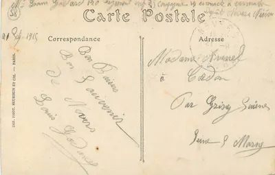 Nevers — Widok ogólny — Lib. Th. Ropiteau, Nevers — Rewers