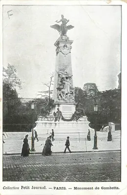 Monument de Gambetta — Paris — Collection Petit Journal