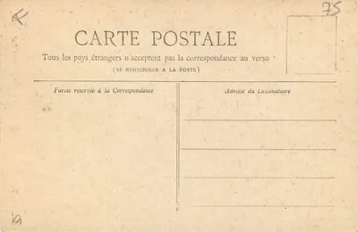 Monument de Gambetta — Paris — Collection Petit Journal — Verso