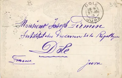 Bilhete postal antigo Viena Prater hauptvallee — Verso