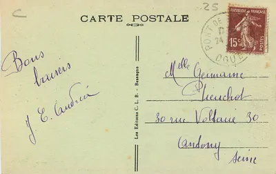 Frontiera franco-svizzera — 937 — Valle del DOUBS. — Belvedere delle Recrètes. — Verso