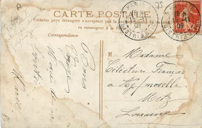 Paryż — Most Alexandre III — wydawca nieznany, numer serii nieczytelny — Rewers