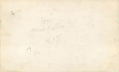 Museum Galliera — Parijs — Antieke ansichtkaart — Achterkant
