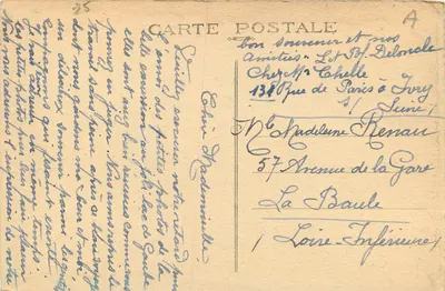 Paryż — Panorama siedmiu mostów — Wydawca nieznany, n°4 — Rewers