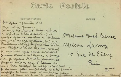 Bourges — Katedra, widok z ogródka Hôtel de Ville — wydawca nieznany, nr 203 — Rewers