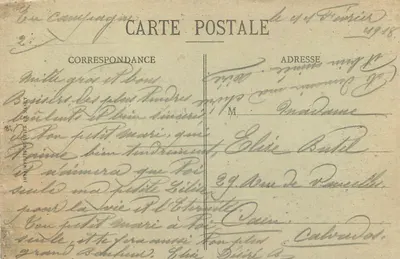 Belfort - L'Église Saint-Christophe et le Château — Éditeur G. Mayer, n° 352 — Verso