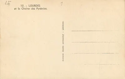 Lourdes - Centrum Pirenejów — Wydawnictwo Lourdes Quinault — Rewers