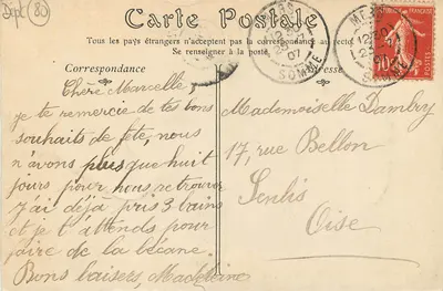 MERS-LES-BAINS — Jardin du Casino — ND Phot, n°60 — Verso