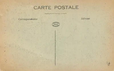 Bombardeio de AMIENS — Fachada do Teatro — E.G. Edit. — Verso