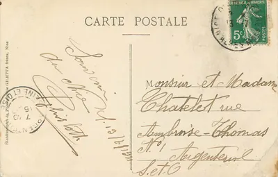NICE — Promenade des Anglais z lotu — Wydawnictwo Giletta, fot. Nice, nr 27 — Rewers