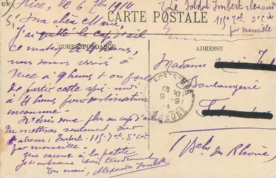 Côte d'Azur z Nicei w Italii widziana z samolotu — LL — Rewers