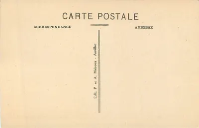 Cantal — Pejzaż po stronie południowej Puy-Mary — Wydawca P. i A. Malroux, Aurillac — Rewers