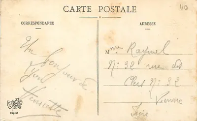 LYON - Prefektura Rhône - L. E. — Rewers