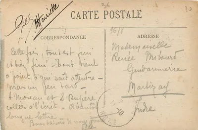 Châteauroux — Kasteel Raoul en Prefectuur — uitgever G. Châteauroux, n°7 — Achterkant