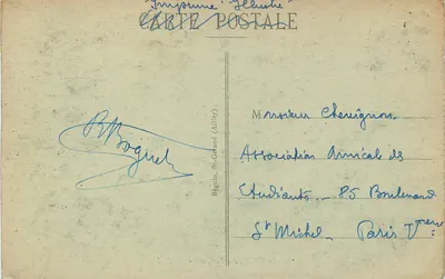 Vichy — Perspectiva do Casino — Imp. Géleste, n° 1562 — Verso