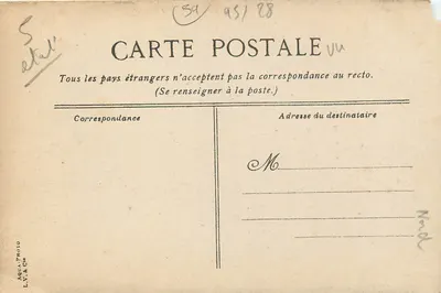 Douai. O Palácio de Justiça — L.V. & Cie, n° 498 — Verso