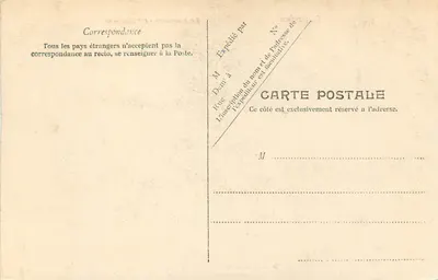 Lourdes — O Calvário (1ª Estação) — L.M. Lourdes n°24 — Verso