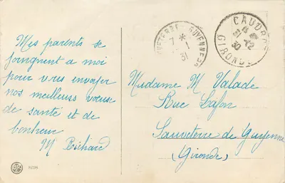 Winterlandschap — Goed jaar — Caudran, Gironde — Achterkant
