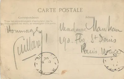 Melun — Ogród Urzędu Miasta — SIRON Wydawca n°496 — Rewers