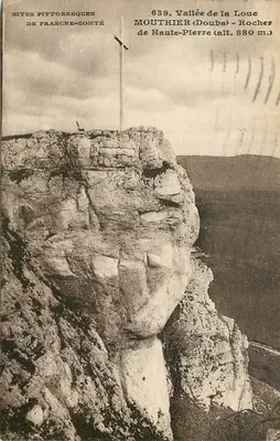 Vale da Loue - Rocha de Haute-Pierre (alt. 880 m.) — Sítios pitorescos da Franche-Comté, n° 639