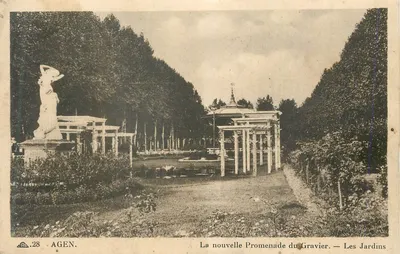 Agen — A nova Promenade du Gravier — Os Jardins