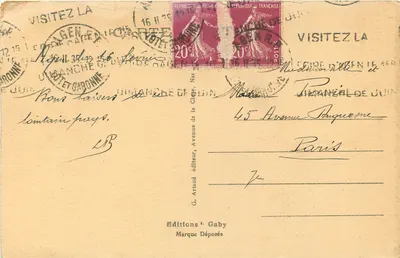 AGEN - As margens do Canal, a Igreja de Santa Foy e a Catedral — Gaby, n°68 — Verso