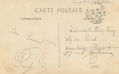Amiens — Katedra — Fronton — L. Caron, fotograf i wydawca, Amiens, n°354 — Rewers