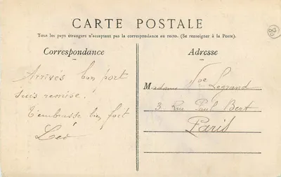 Amiens — Katedra — Dziecię płaczące — Prace Blasseta — L. Caron, fot.-wyd. Amiens — Rewers