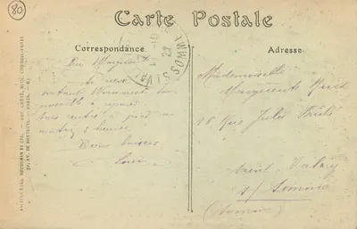 Mers-les-Bains — Panorama plaży, widok na Tréport — Wyd. Créteil Sp. d.z.o.o. Cophell & Cie — Rewers