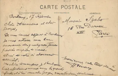 Bordeaux — Pomnik Girondyn i Plac Quinconces — Rewers
