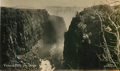 Cachoeira Victoria, o cânion — SAPSCO Real Photo, n° R.123
