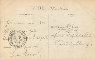 Bordeaux — Coluna em Memória dos Girondinos — Marcel Delboy, fototipia, Bordeaux, n°248 — Verso