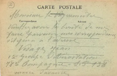 Bordeaux — Vista geral dos Chartrons — A. Pine, editor Bordeaux — Verso