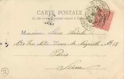 Bordeaux — Porte du Palais, znana również jako Porte Royale i Porte de Caillhau — B.J.C. Paryż, nr 3 — Rewers