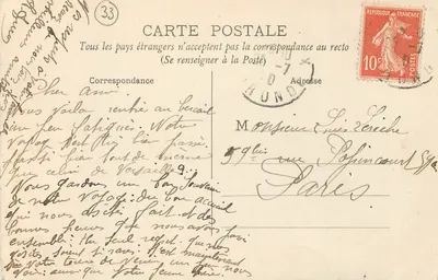 Bordeaux — Ruiny Pałacu Galliena (III wiek) — PP. n° 190 — Rewers