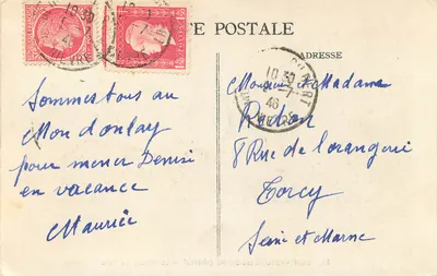 Saint-Honoré-les-Bains (Nièvre) — El bacino del Parque — Reverso