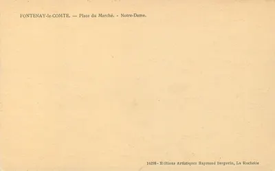Fontenay-le-Comte — Place du Marché — Notre-Dame — Verso