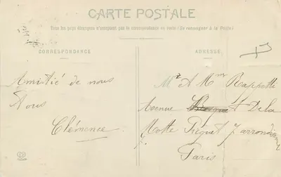 Lourdes — Vue générale de la ville, prise du Calvaire — Phototypie Labouche Frères, Toulouse — Verso