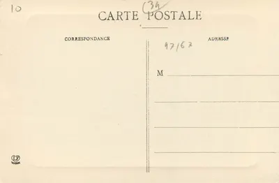 Wąwóz Aran - Most Króla — Widok w kierunku Francji; w tle, stary kasyno — fototypia Labouche Frères, Toulouse — Rewers