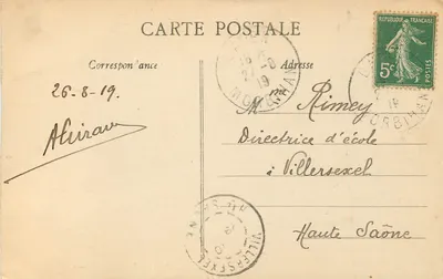 Quiberon - Roche van Port-Bara — Coll. F. Hecker, foto, ann. — Achterkant